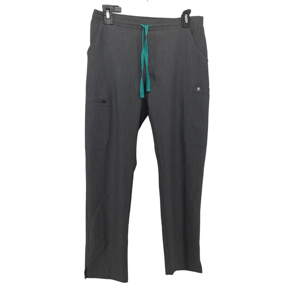 FIGS Yola Skinny Scrub Pant Graphite Grey Small Petite S/P Nursing Healthcare